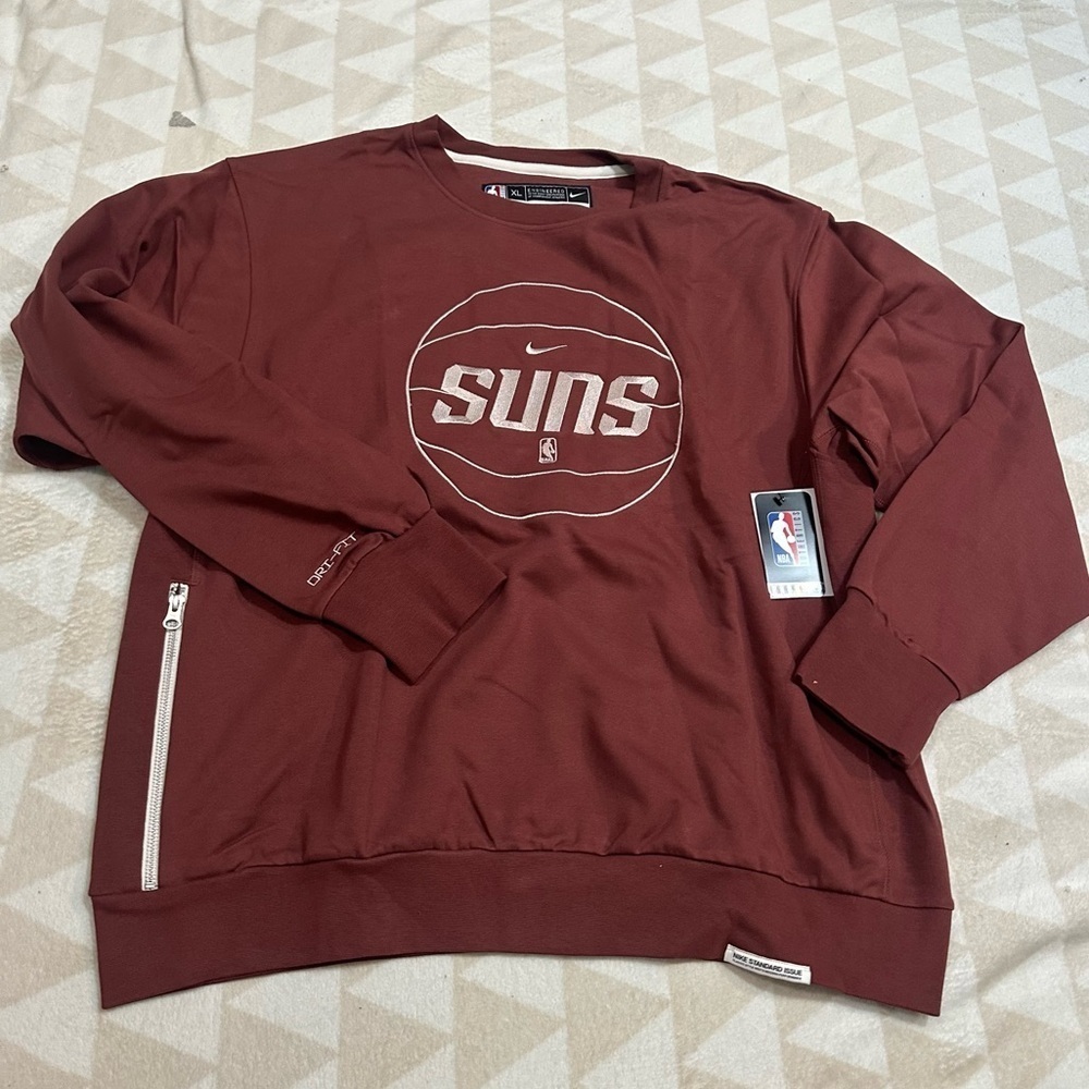 Phoenix Suns Nike NBA Authentics Sweater Men's Burnt Orange New XL